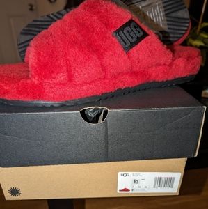 UGG M FLUFF YOU SZ 12 RED
